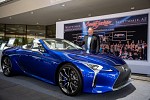 Special Delivery 2 Million-Dollar 2021 LC 500 CONVERTIBLE Auctioned  for Charity Rolls Home