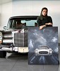 Saudi artist’s painting of a classic draws Mercedes-Benz attention