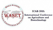 ICAB 2015 : International Conference on Agriculture and Biotechnology