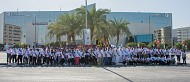 Dubai Investments Employees paint Ghaf leaf wall mural marking the “Year of Tolerance”
