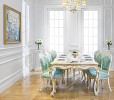 2XL presents hand sculpted dining furniture in gold finishing for a royal experience