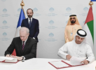 محمد بن راشد يشهد توقيع إعلان مبادىء بين وكالة الإمارات للفضاء والمركز الفرنسي للدراسات الفضائية