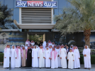 Saudi media team visits Sky News TV Channel