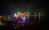 Spectacular New Year's Eve fireworks display in Al Marjan Island lighted up Ras Al Khaimah sky