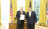 US president receives new Saudi envoy at White House