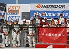 One-two victory for GT4 version of the Audi R8 LMS at premiere in Dubai