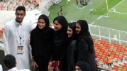 Saudi Women in scarves and hats cheer their clubs in Jeddah Stadium for the first time  6 hours ago  1050 views  