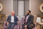Saudi crown prince meets Amazon CEO Jeff Bezos in Seattle