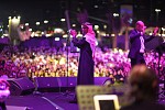 Saudi superstar Rabeh Sager delights a crowd of more than 10,000 fans with his headline show at Mother of the Nation Festival