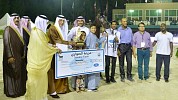 Prince Khaled Al-Faisal hands prizes to first place winners of 10th Arabian Horse Championship