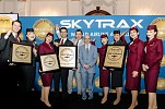 الخطوط الجوية القطرية تحصد جائزة أفضل شركة طيران في العالم للمرة السابعة وثلاث جوائز مرموقة خلال حفل جوائز سكاي تراكس العالمية