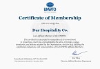 Dur Hospitality Joins the World Tourism Organization (UNWTO)