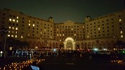 فندق الريتز-كارلتون، الرياض يحتفل بساعة الأرض بتشكيل أكبر شمعة بشرية في الشرق الأوسط 