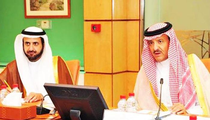 Prince Sultan bin Salman, chairman of SCTA and Commerce and Industry Minister Tawfiq Al-Rabiah.