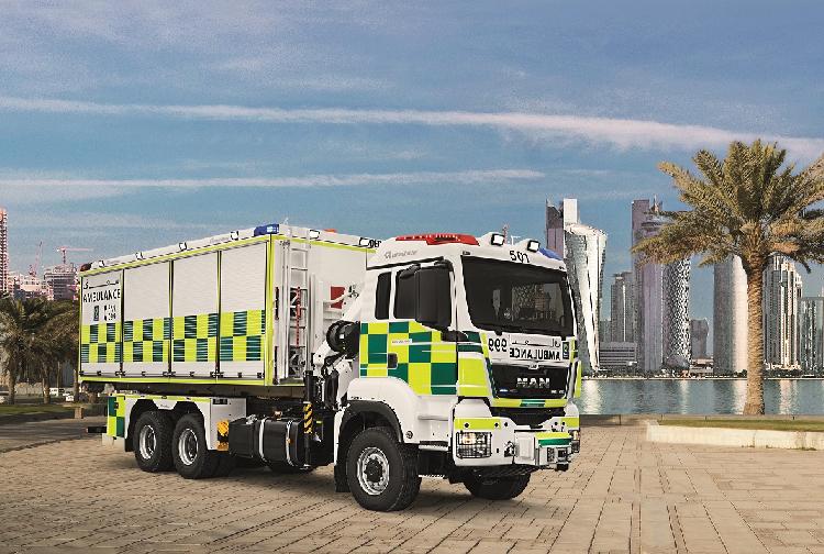 MAN demonstrates nextgeneration emergency rescue vehicles Eye of Riyadh
