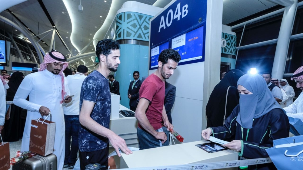 First flight operates from new Jeddah airport Eye of Riyadh
