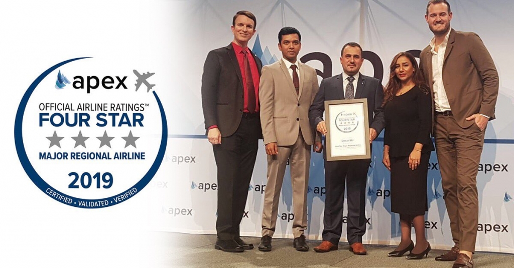 Oman Air receives four stars in APEX Official Airline Ratings award Eye of Riyadh