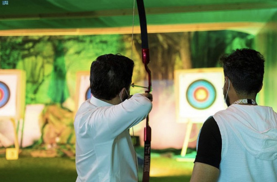 Special archery field set up at Riyadh falconry exhibition Eye of Riyadh