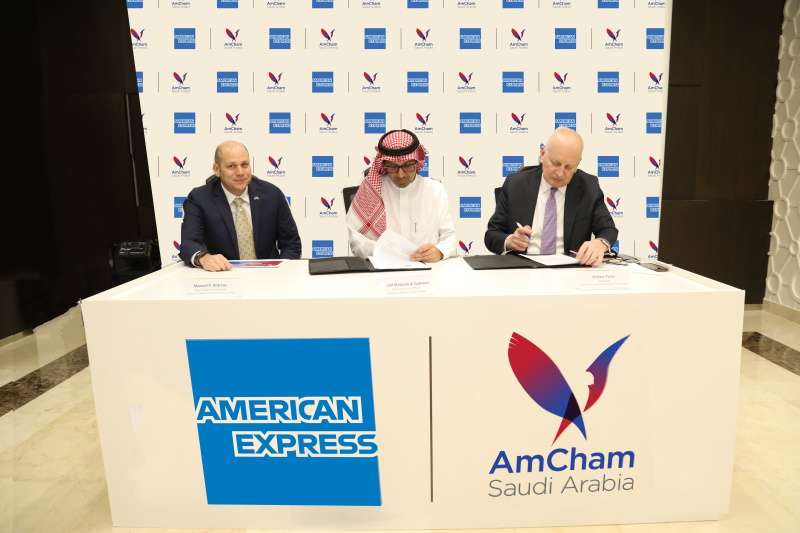 American Express Saudi Arabia Signs Agreement with AmChamKSA to
