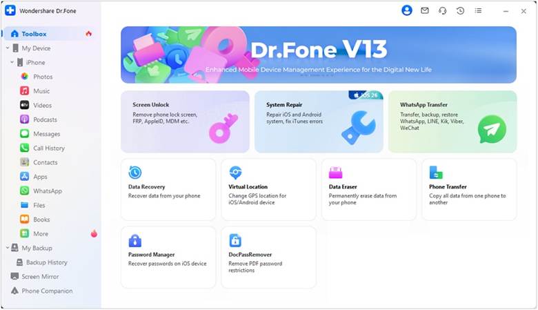 open drfone toolbox