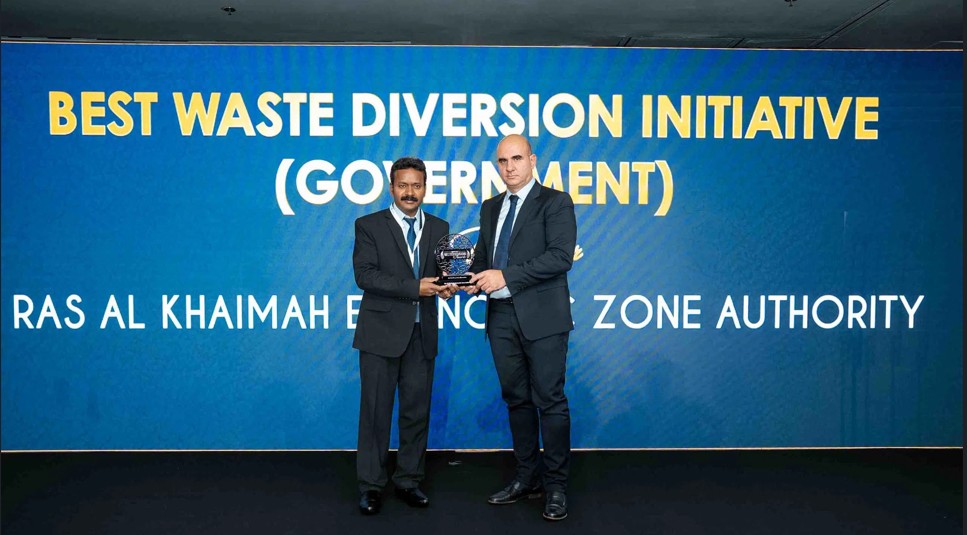 RAKEZ wins silver award for Best Waste Diversion Initiative at Middle East Waste & Recycling Awards 2025